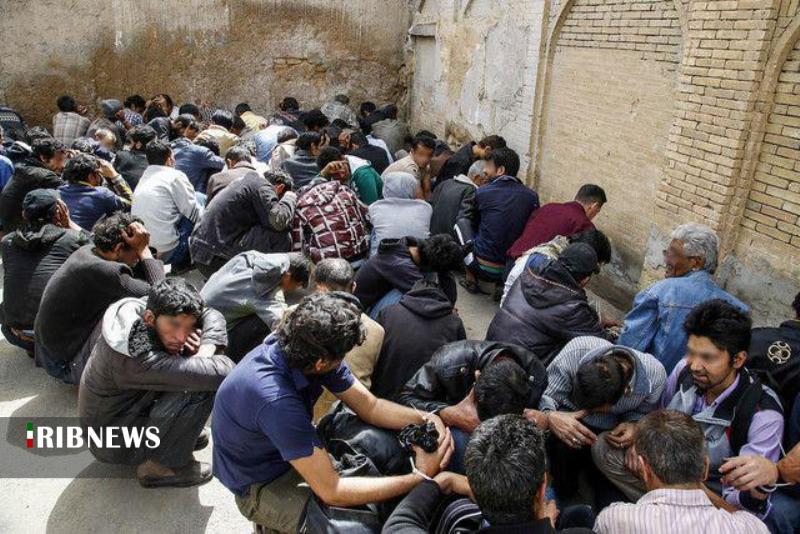 جمع آوری ۵۳۱ معتاد متجاهر و پُرخطر