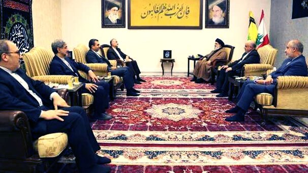 دیدار وزیر امور خارجه کشورمان با دبیرکل حزب الله لبنان