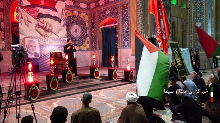 گرامیداشت شهید هنیه در حرم مطهر بانوی کرامت و مسجد مقدس جمکران 