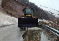 بسته شدن جاده گنجنامه به تویسرکان