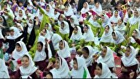 برگزاری اجتماع نونهالان هرمزگانی در حمایت از کودکان غزه
