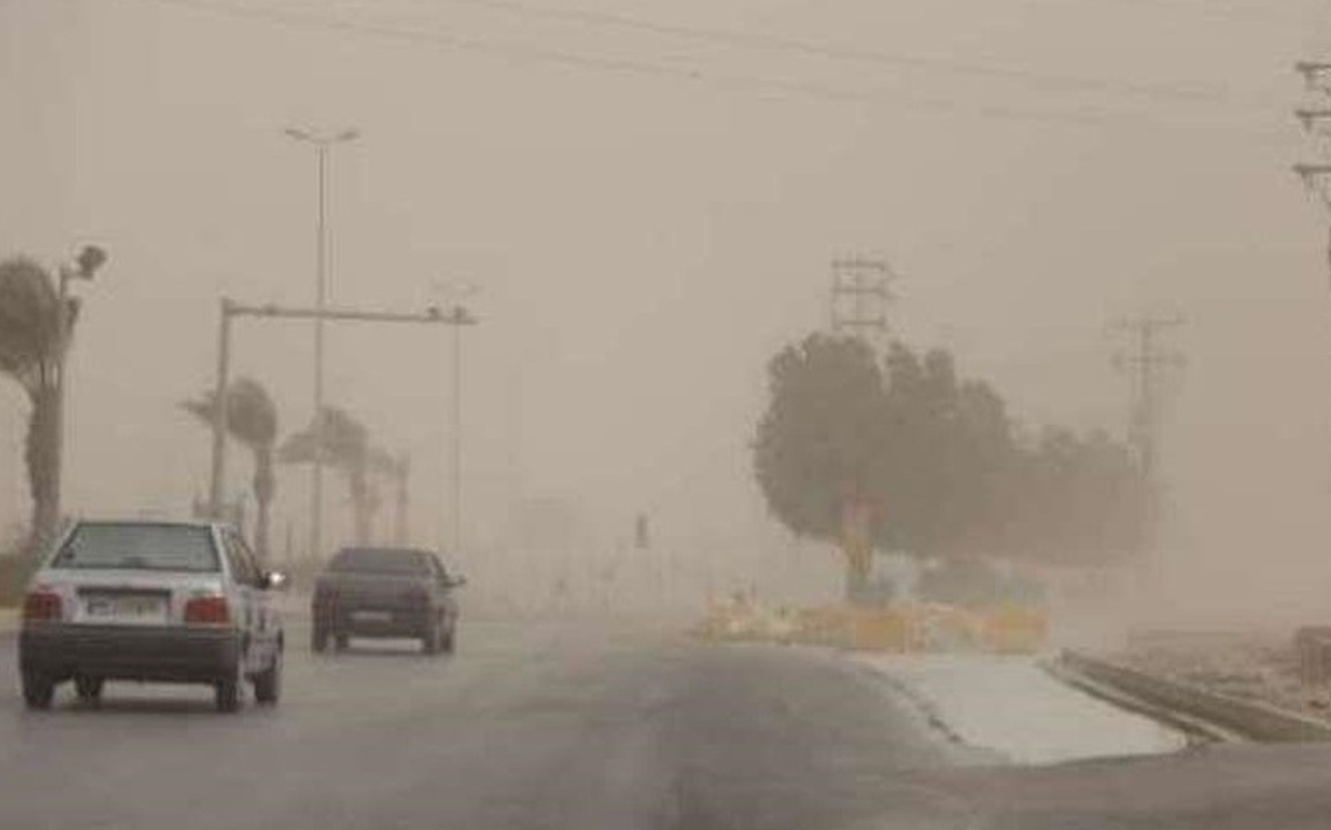 گرد و خاک و وزش باد نسبتاً شدید در کرمان