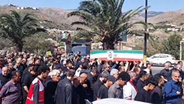 وداع با شکوه مردم شهرستان رودبار با شهید وطن