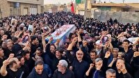 تشییع بسیجی پاسداربر روی دستان مردم شرق استان