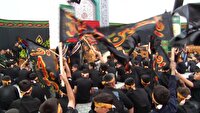 تجدید بیعت دانش آموزان اردبیلی با شهید ۱۳ ساله کربلا