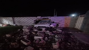 پنج مصدوم براثر تصادف پراید با دیوار در گنبدکاووس