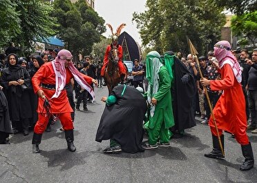 برگزاری آیین مذهبی تعزیه بنی اسد درگرمه