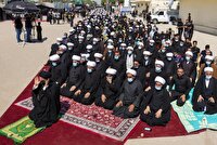 برنامه ریزی اقامه نماز جماعت در مسیر راهپیمایی به سمت کربلا