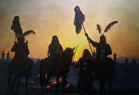 ورود نمادین کاروان اسرای کربلا به شام در شهر بدره عراق