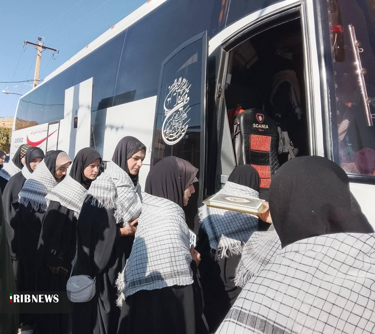 اعزام ۴۰ نفر دانش‌آموز دختر مارگونی به اردوی راهیان نور