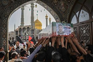 تشییع شهید محسن گرایی در قم