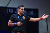 قضاوت داور آبادانی در رقابت‌های کشتی فرنگی جوانان آسیا