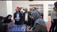 مسابقه فوتبال دستی معلم ها در گرمسار