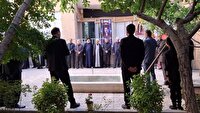 ادای احترام مسئولین قوه قضائیه خراسان رضوی  به پیشگاه روح مطهر قائد امت